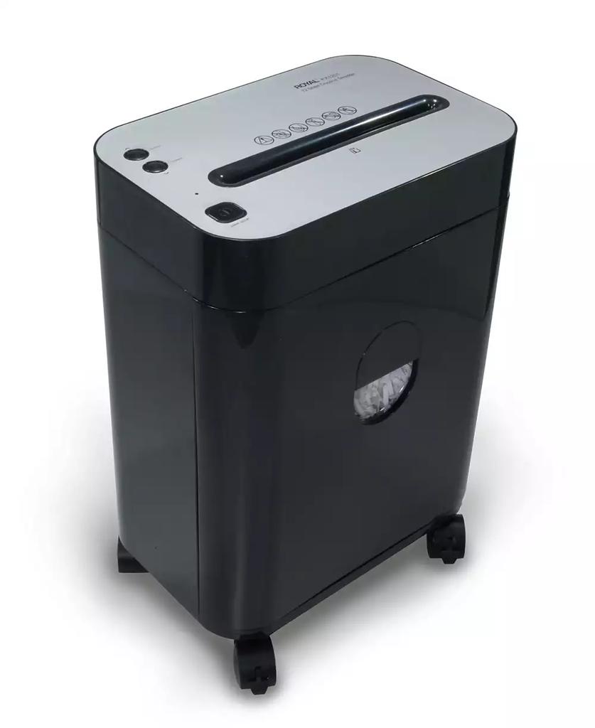 royal 12 Sheet Cross Cut Pullout Basket Casters Shredder