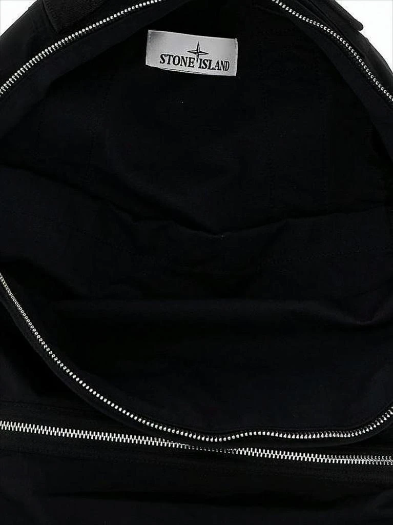 Stone Island Minimalist Black Polyamide Backpack by 4