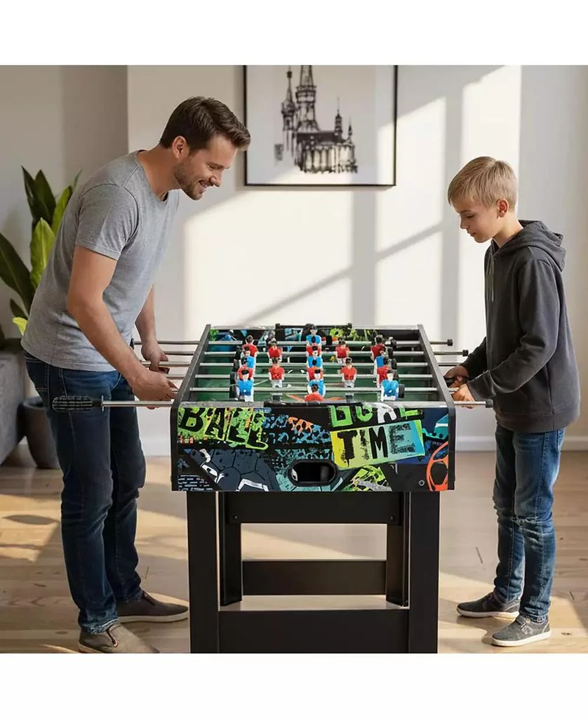 Mecale 37" Mini 2-in-1 Foosball Game Table with Detachable Legs, Tabletop Use 2