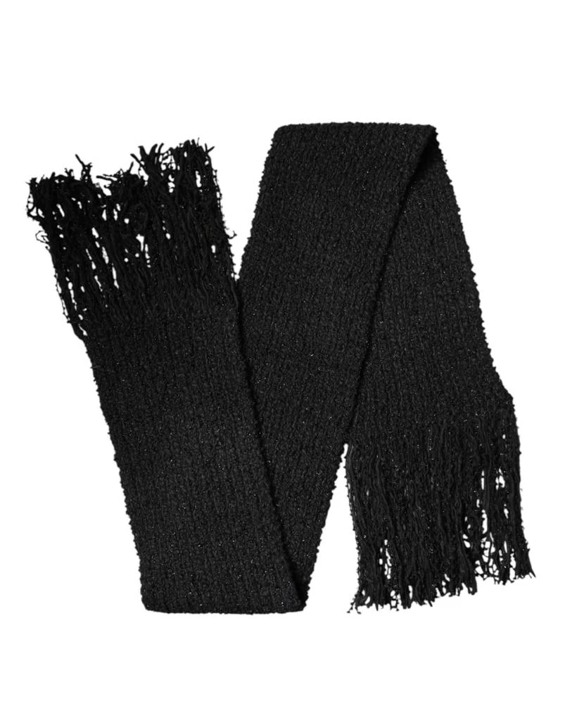 Dolce 
Gabbana Cashmere Knit Shawl Fringes Women
s Scarf