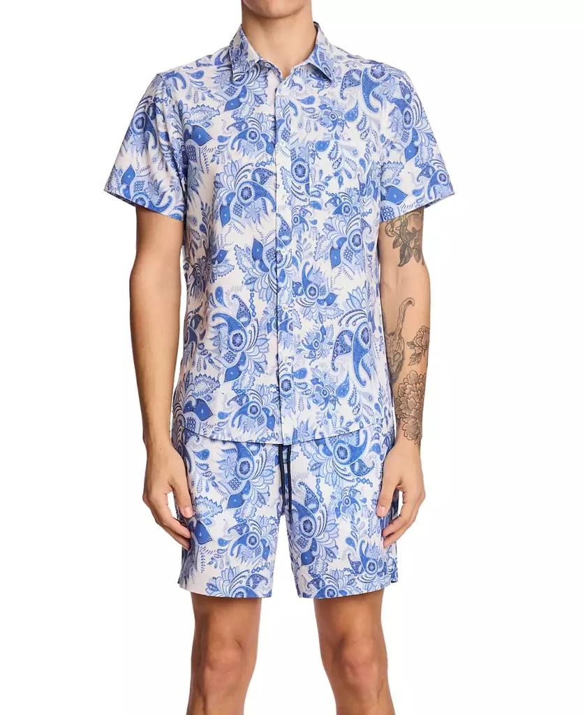 Paisley & Gray Men's Gilby Floral Swim Shirt 5