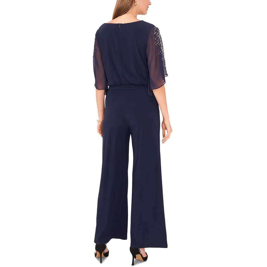 MSK Petites Womens Embellished Chiffon Jumpsuit 2