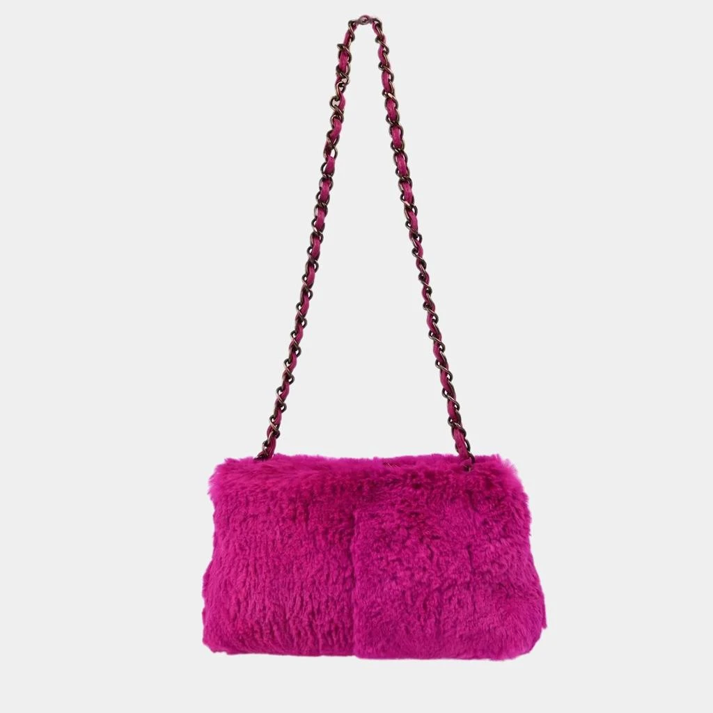Chanel Chanel Purple Fur Chain Shoulder Bag 2