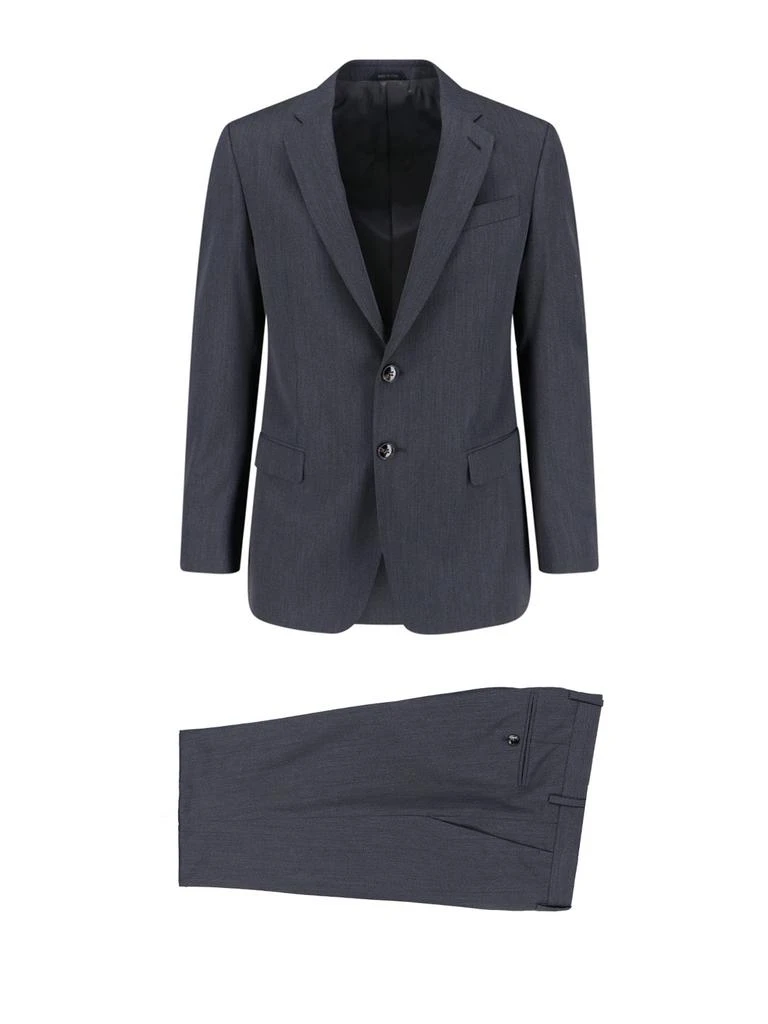 Giorgio Armani Single-Breasted Suit – Black