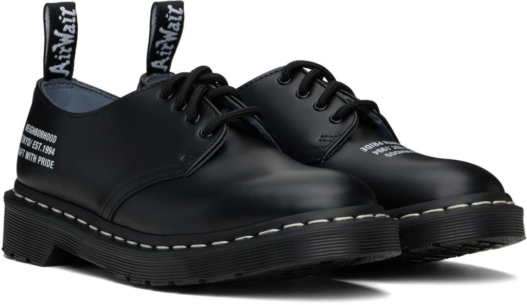 Dr. Martens Black NEIGHBORHOOD Edition Smiths NBHD Smooth Leather Derbys 4