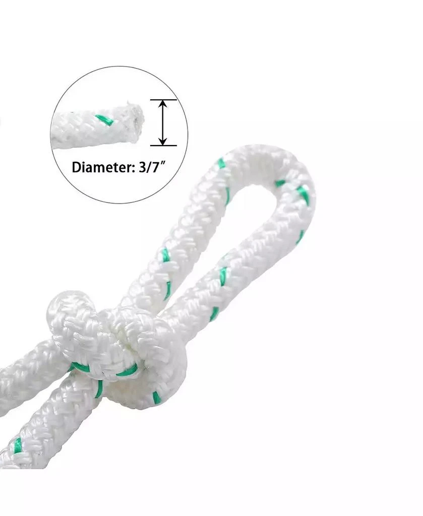 GOUUN 3/7 Inch x 150 Feet Double Braid Polyester Sling Rope 3