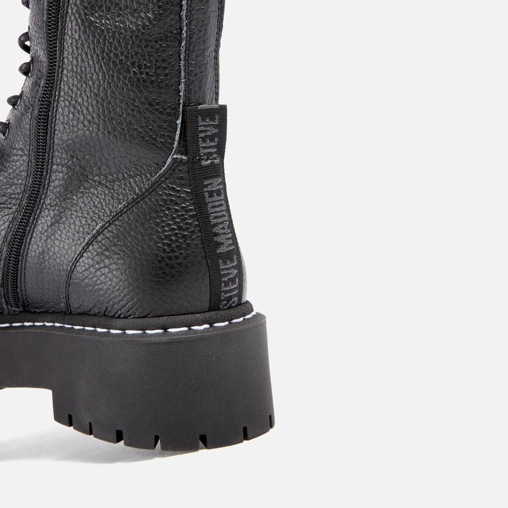 Steve Madden Steve Madden Women's Olly Leather Lace Up Boots 4