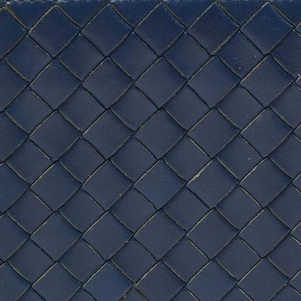 Bottega Veneta Bottega Veneta Blue Intrecciato Leather Bifold Wallet 7
