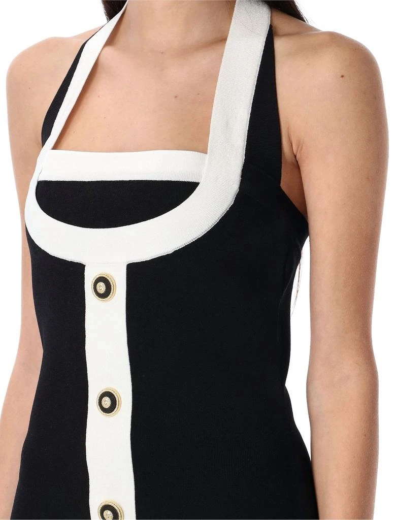 Balmain Balmain Halterneck Knitted Mini Dress 3