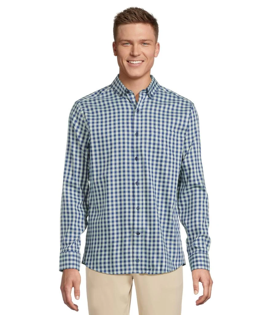 Johnston & Murphy Xc4 Two Tone Gingham Shirt 1