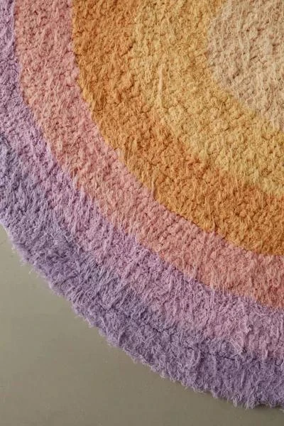 Urban Outfitters Ombre Swirl Shag Rug 4