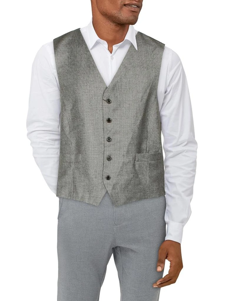 Ralph Lauren Mens Wool Houndstooth Suit Vest 1
