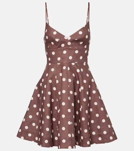 Zimmermann Acacia polka-dot linen minidress 1