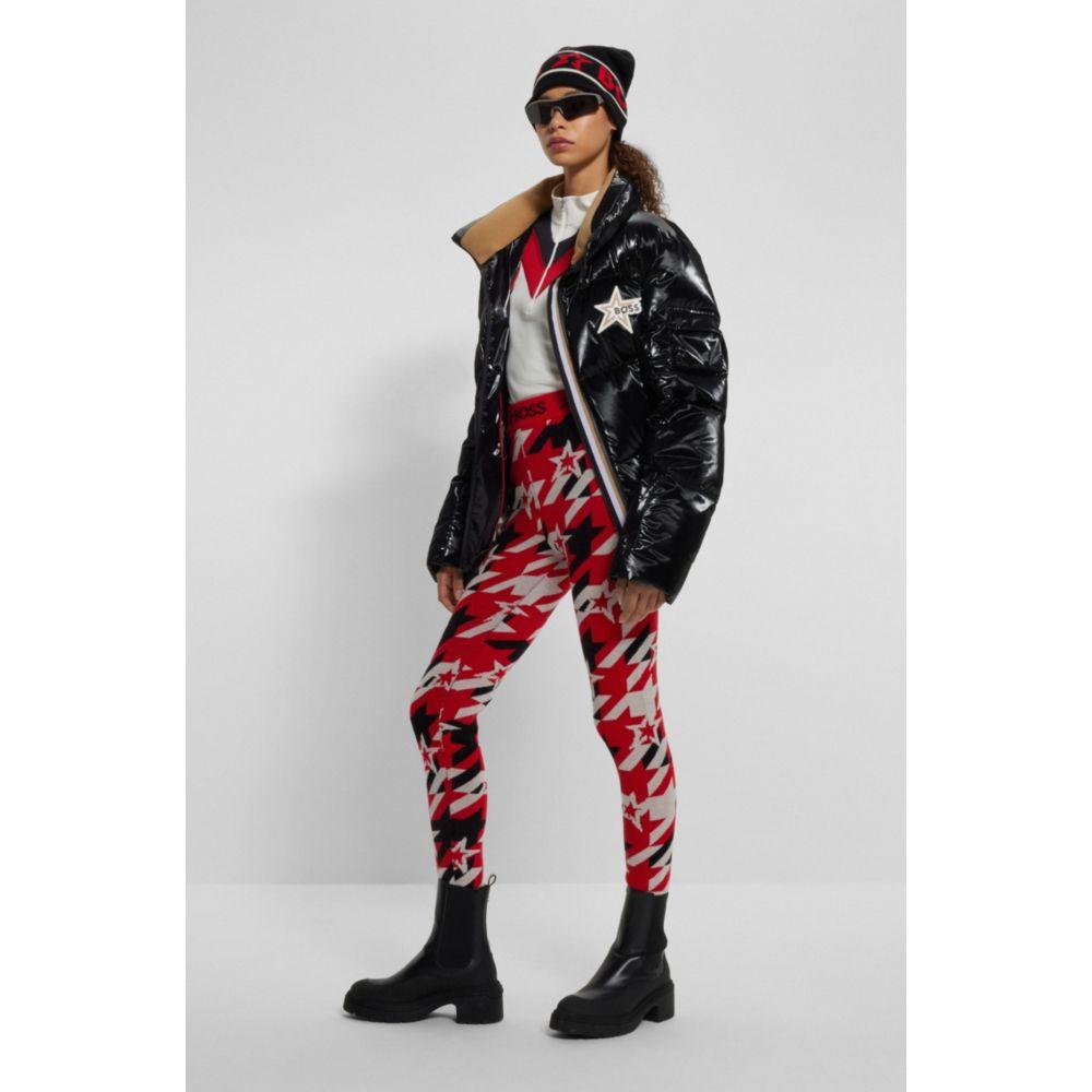 Hugo Boss x Perfect Moment virgin-wool leggings with branding