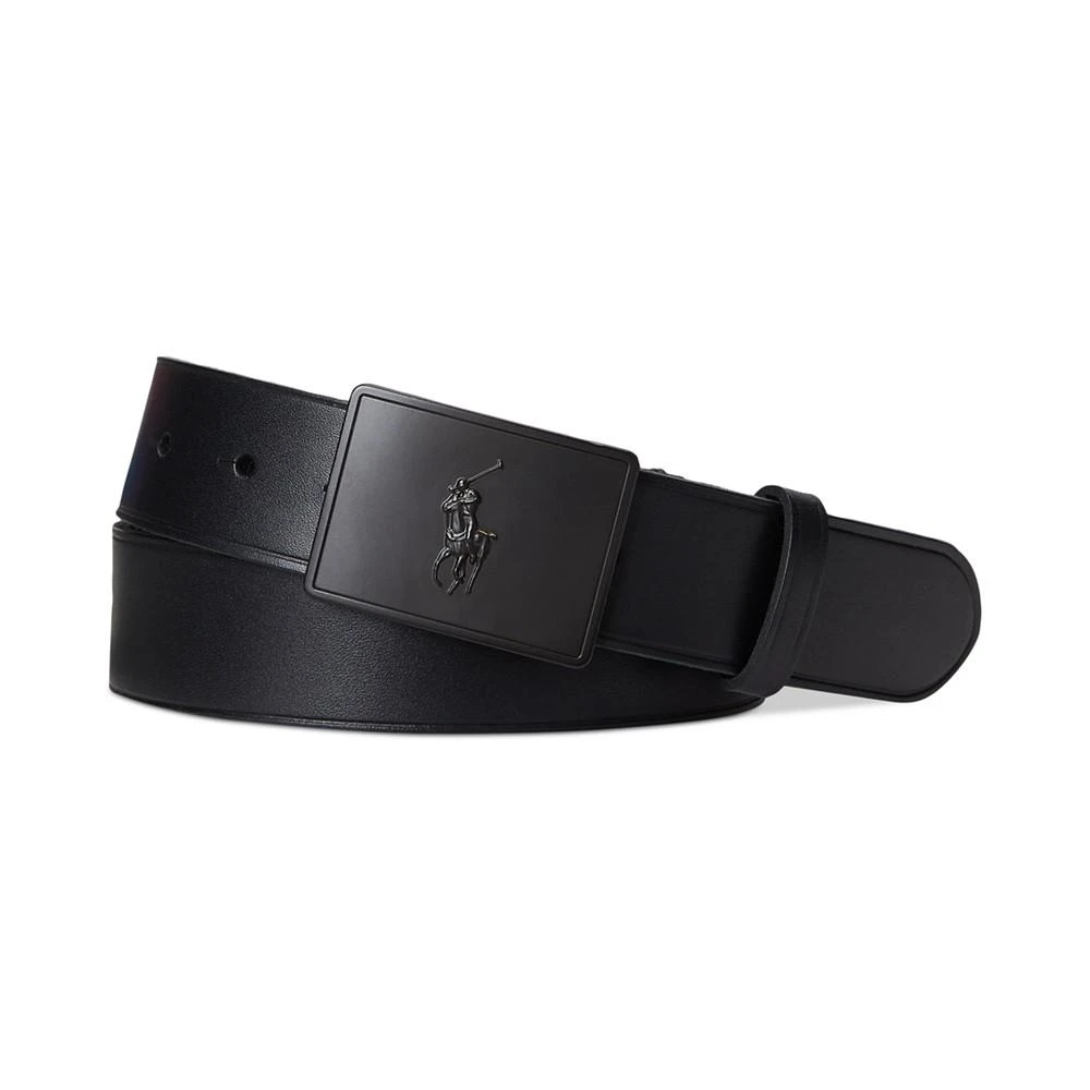 Polo Ralph Lauren Men's Plaque-Buckle Leather Belt 1