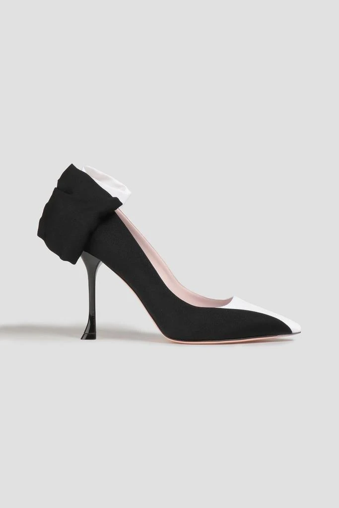 Roger Vivier Bibow bow-embellished two-tone ottoman pumps 1