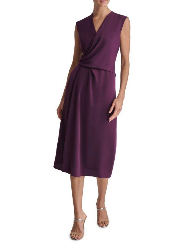 DKNY Draped Midi Dress 3
