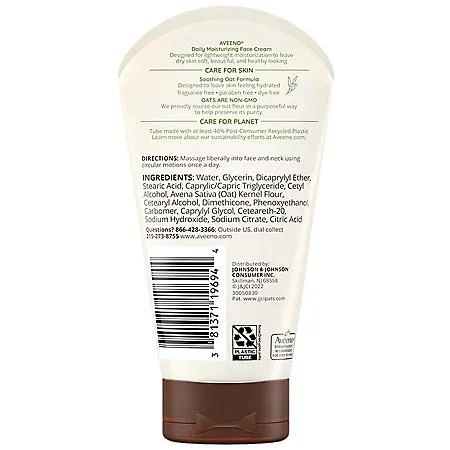 Aveeno Aveeno Daily Moisturizing Face Cream, 5 oz., 2 pk. 8