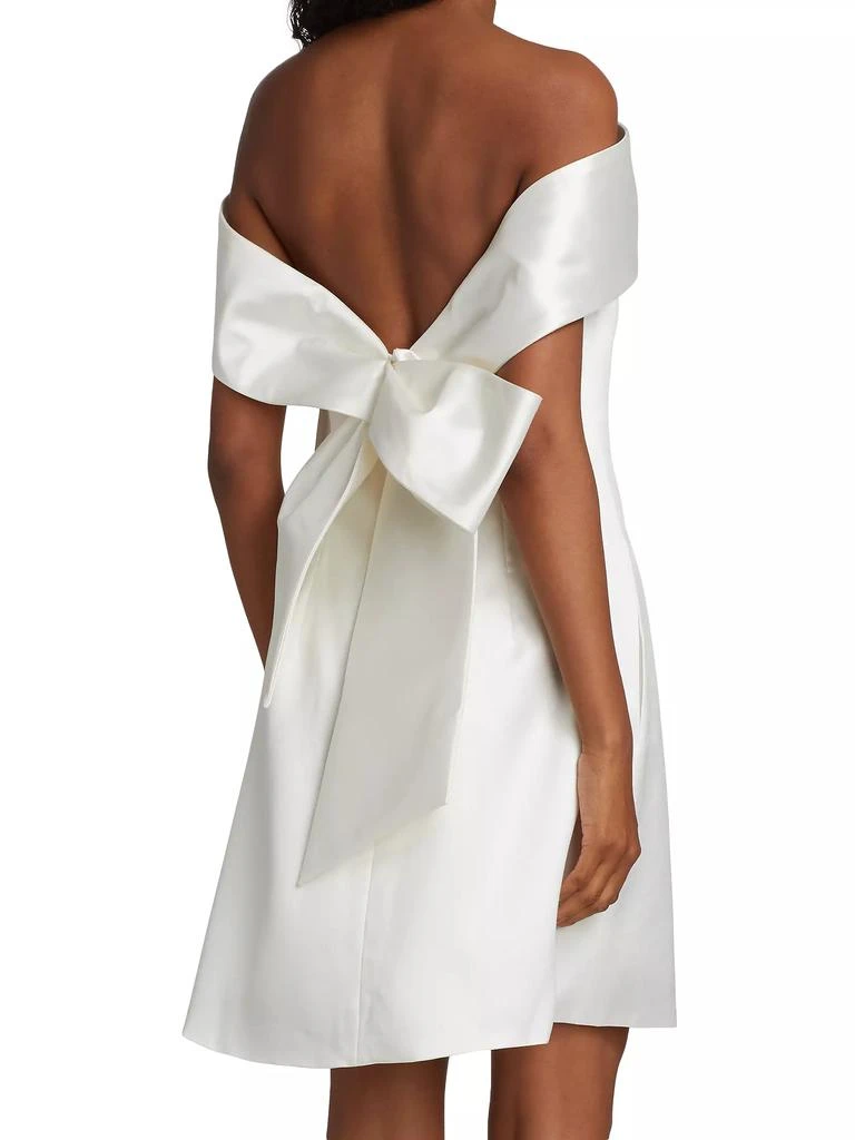 Amsale Mikado Off-The-Shoulder Shift Dress 5