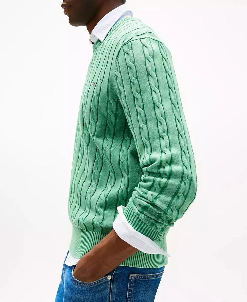 Tommy Hilfiger Men's Regular-Fit Cable Knit Crewneck Sweater 3