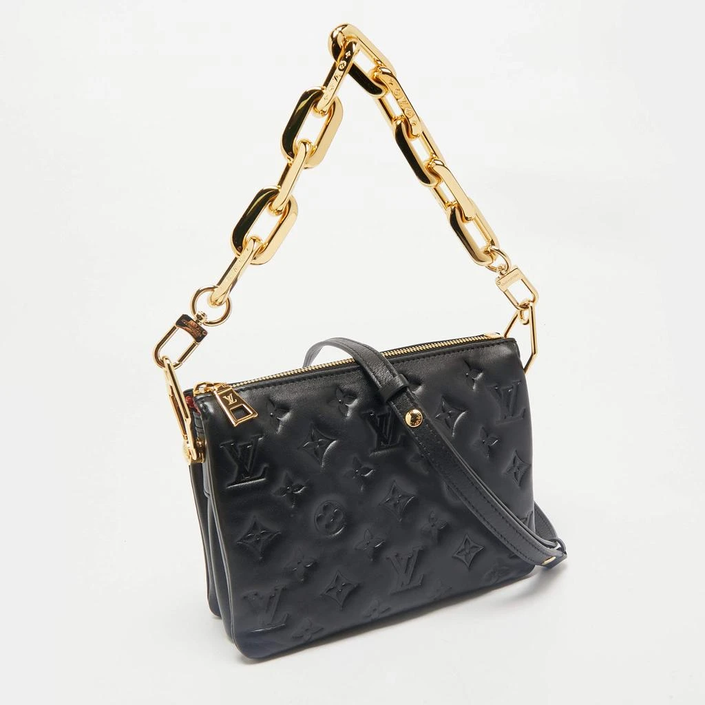 Louis Vuitton Louis Vuitton Black Monogram Embossed Puffy Leather Coussin BB Bag 3