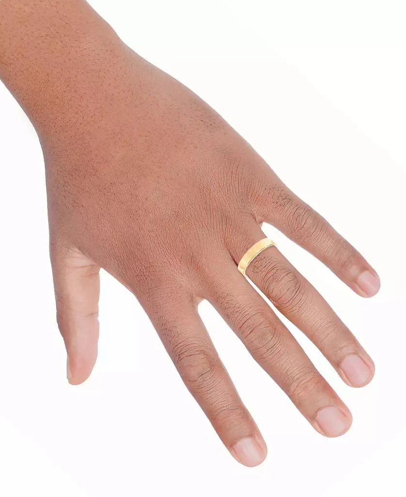 Macy's Men's Flat Profile Comfort Fit Wedding Band in 14k Gold 2