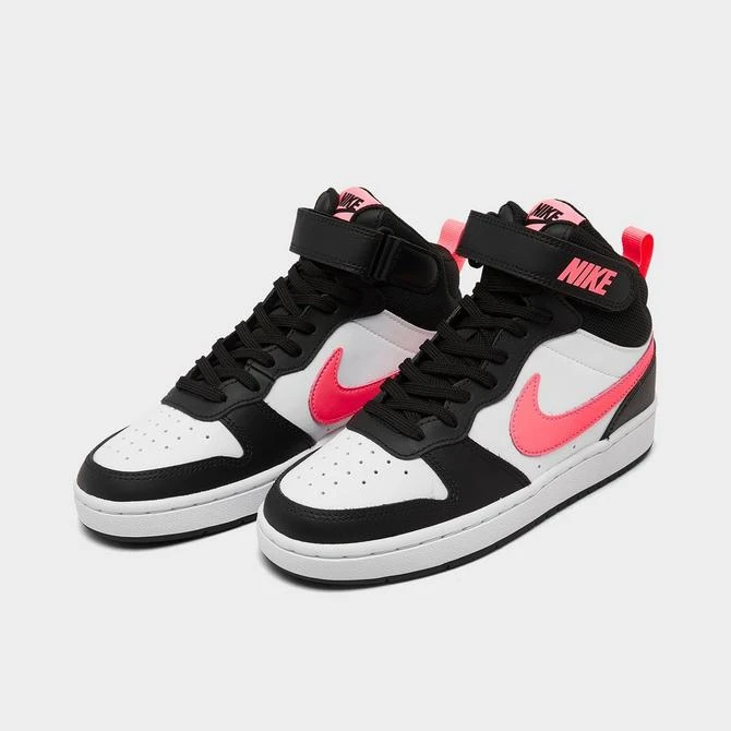 NIKE Girls' Big Kids' Nike Court Borough Mid 2 Casual Shoes 2