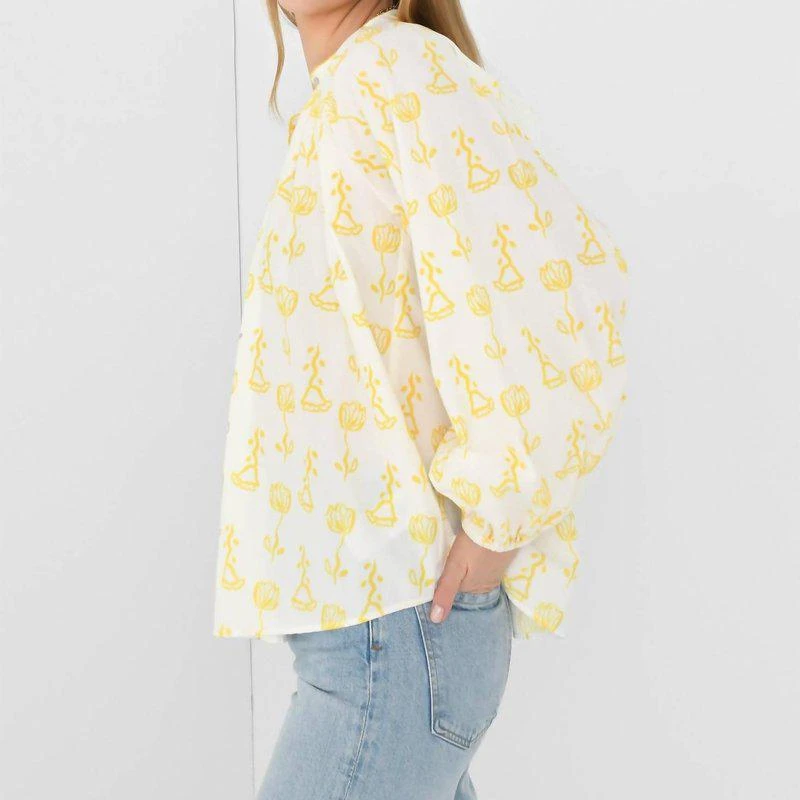De Loreta Kaia Blouse In Trigo Amarillo 2