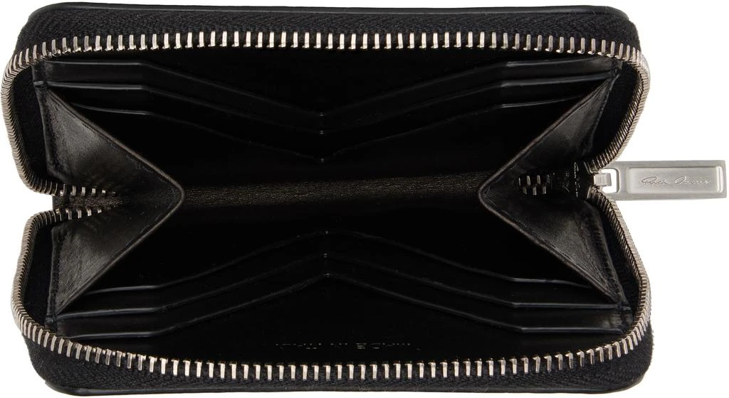 Rick Owens Black Concordians Zipped Wallet 3