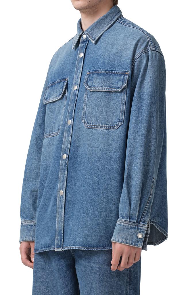 AGOLDE Camryn Snap Front Denim Shirt Jacket