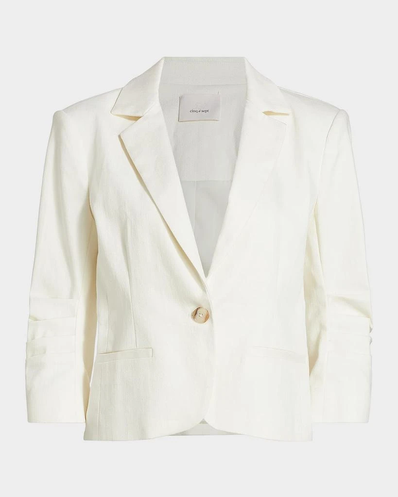 Cinq a Sept Khloe Denim Le Petit Blazer