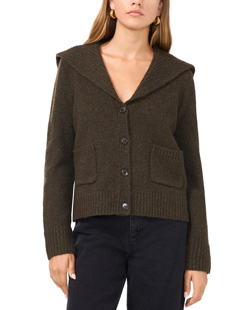 1. State Fold Collar V Neck Cardigan 1