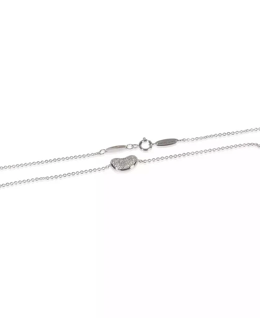 Pre-Owned Tiffany 
Co Platinum Diamond Elsa Peretti Bean Pendant 3