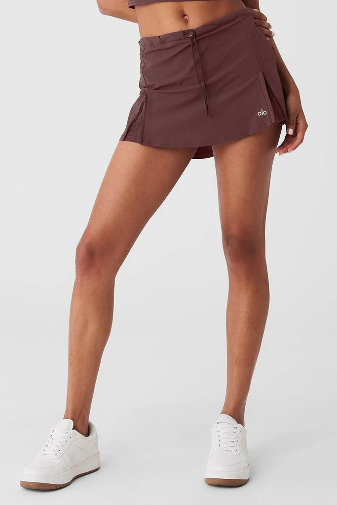 Alo Yoga In The Lead Skirt - Cherry Cola 1