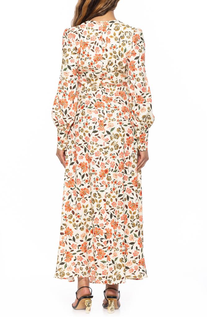 ALEXIA ADMOR Yesenia Long Sleeve Empire Waist Maxi Dress