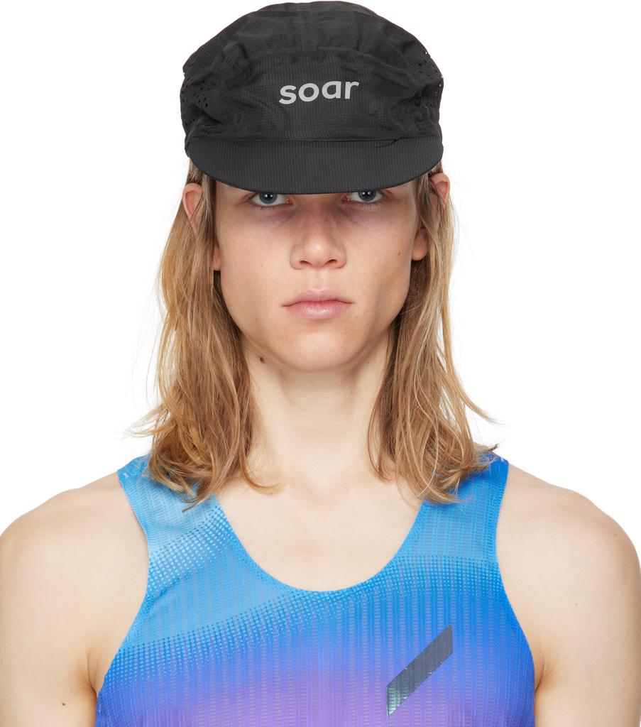 Soar Running Black Run Cap