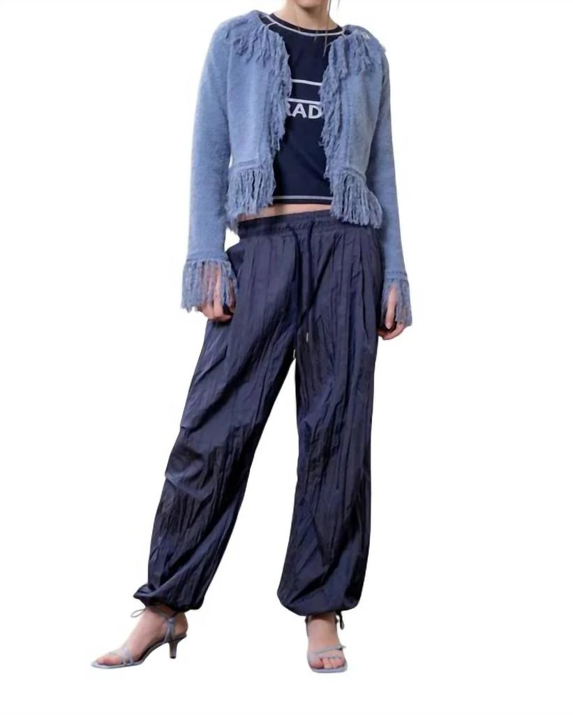 Moon River Moon River - Fringe Sweater Cardigan 1
