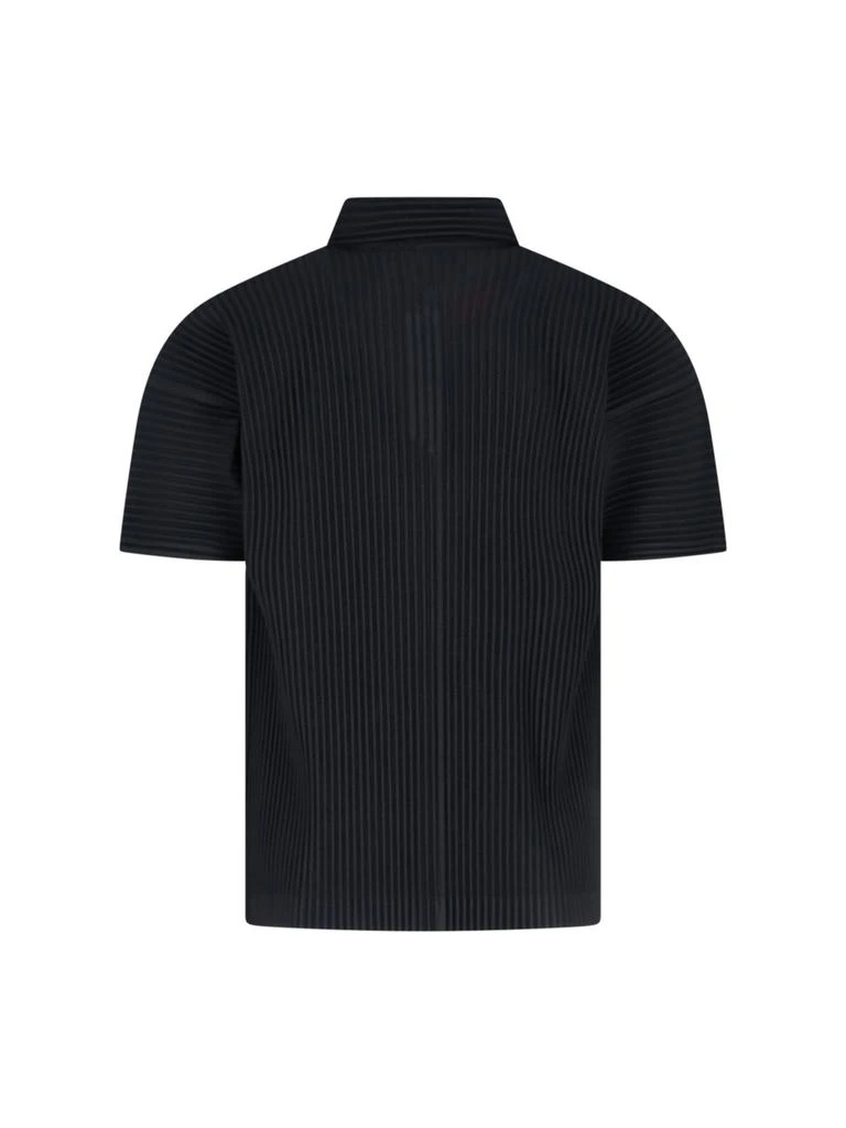 Homme Plissé Issey Miyake Homme Plissé Issey Miyake Short-Sleeved Pleated Polo Shirt 2