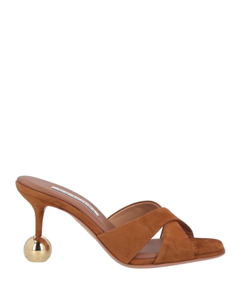 Aquazzura X Alex Rivière 85 绒面革穆勒鞋- IT36.5 黑色IT-39.5