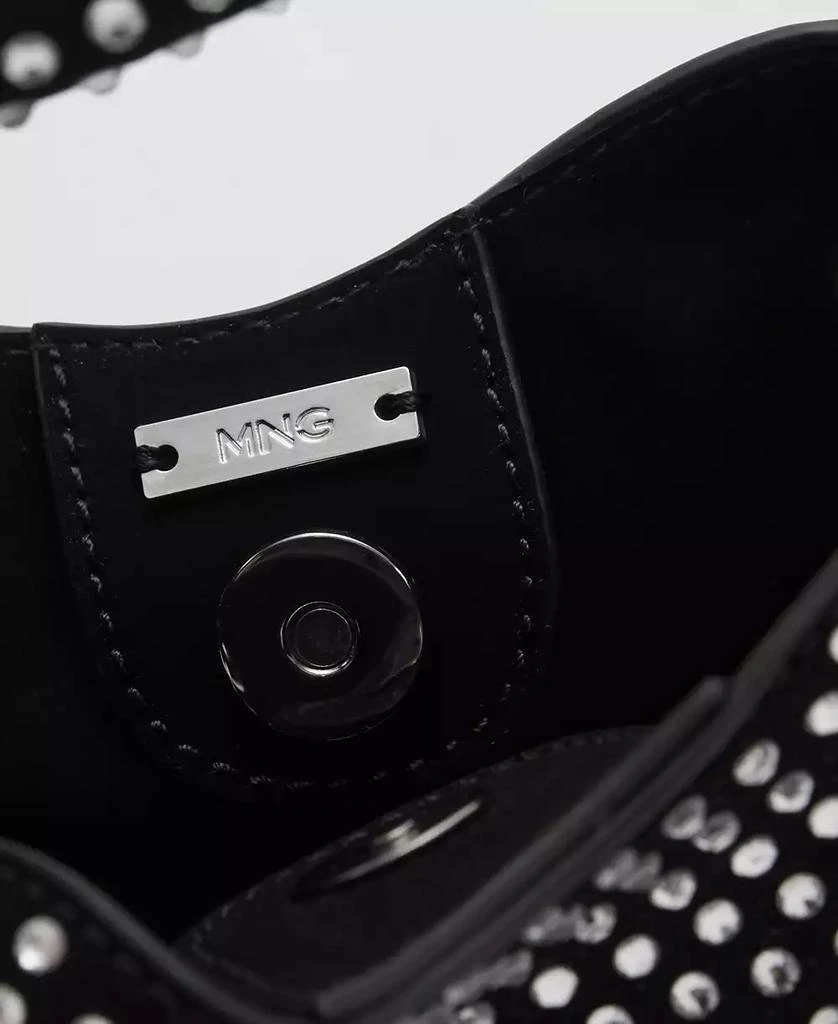 Mango Women's Mini Rhinestone Chain Bag 5