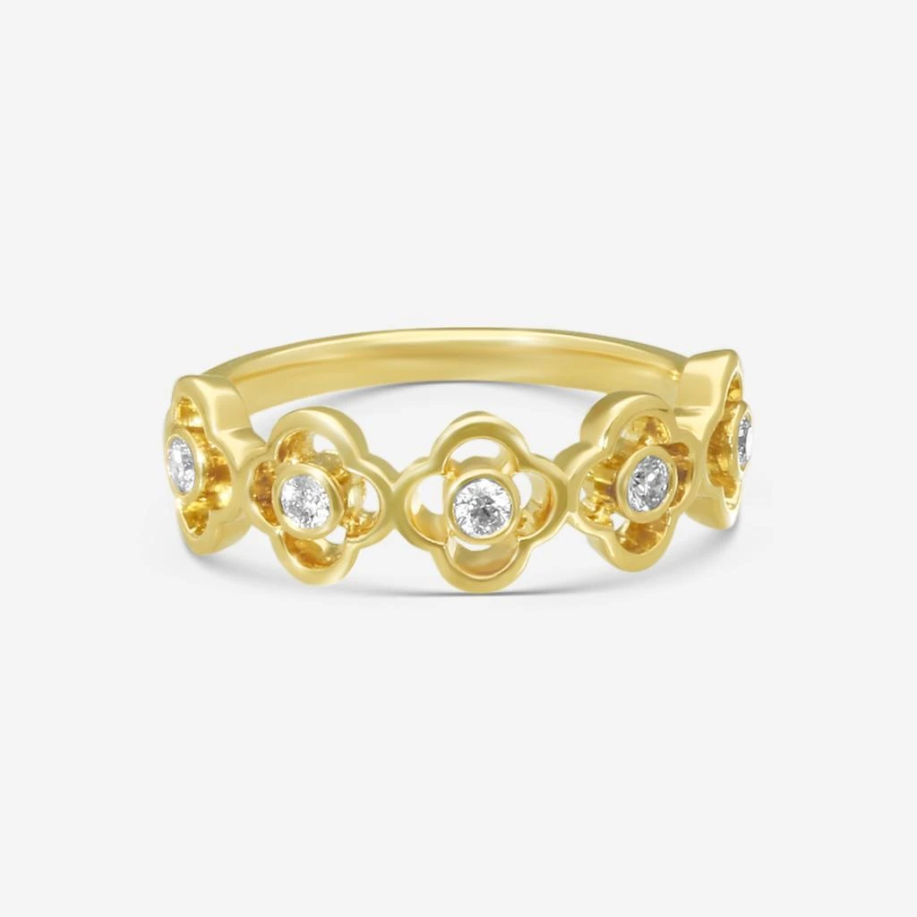 Hearts On Fire Hearts On Fire Signature 18K Yellow Gold Diamond Ring Sz. 6.5 HBASIGPB00158Y-C