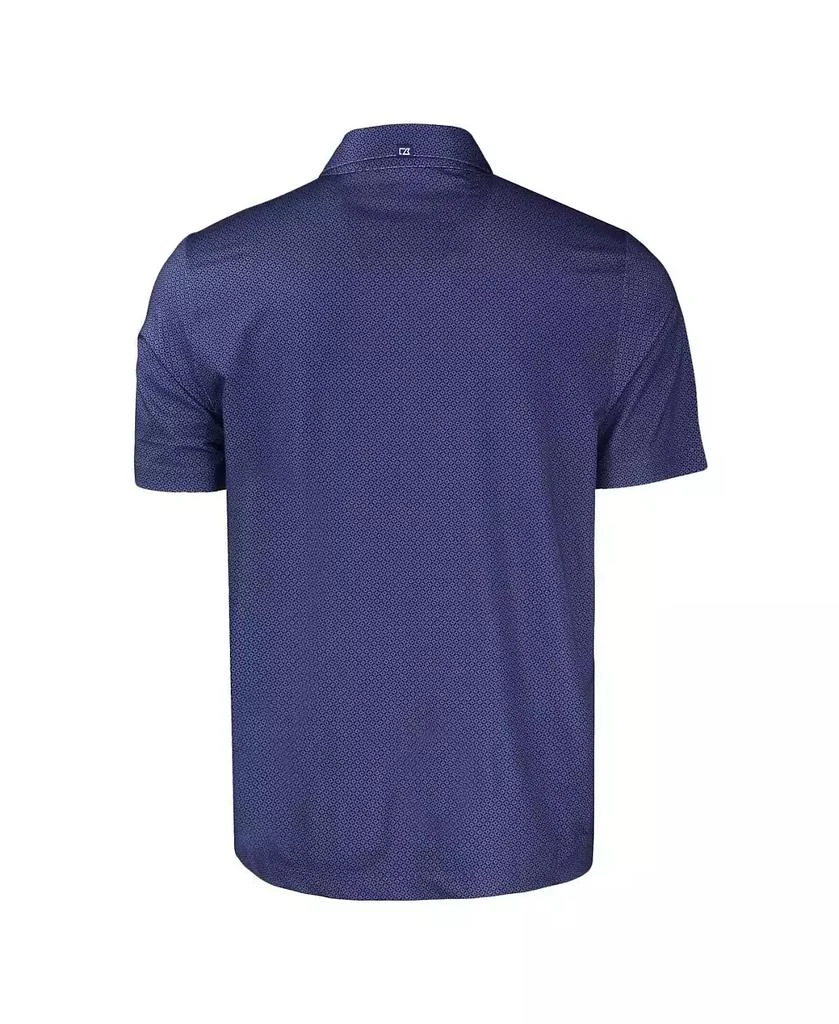 Cutter & Buck Men's Navy SEC Gear Pike Eco Tonal Geo Print Stretch Polo 3