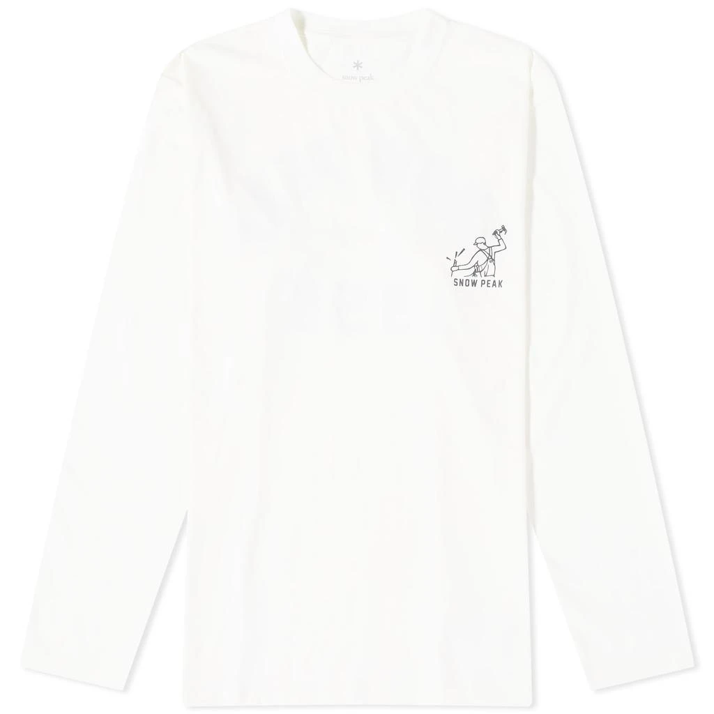 Snow Peak Snow Peak Long Sleeve Foam Print T-Shirt 1