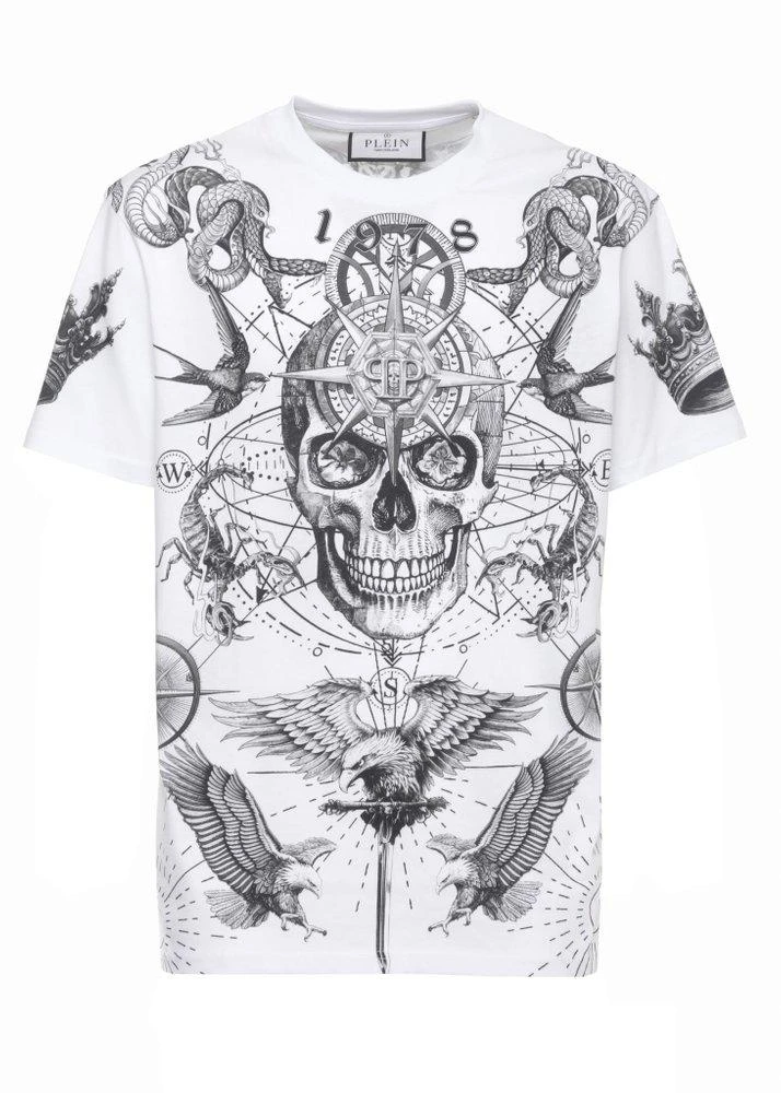 Philipp Plein Philipp Plein Graphic Skull T-Shirt