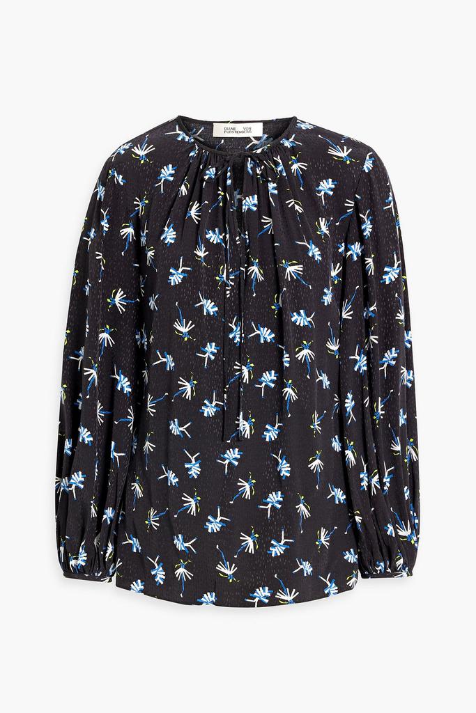 Diane von Furstenberg Freddie printed jersey blouse