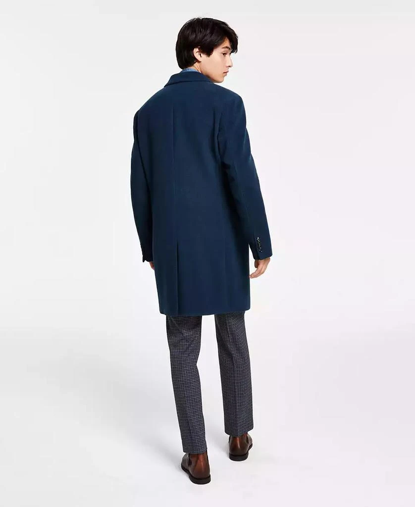 Tommy Hilfiger Men's Addison Wool-Blend Trim Fit Overcoat 2