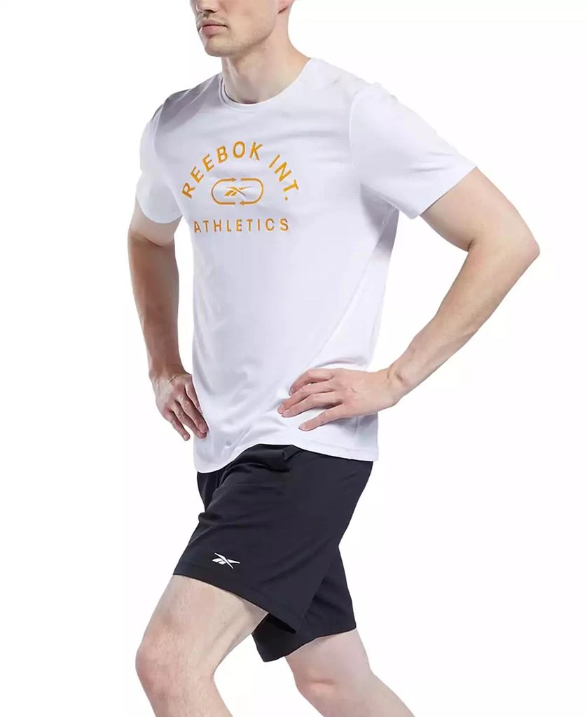 Reebok Men's Regular-Fit Moisture-Wicking 9" Woven Drawstring Shorts 5
