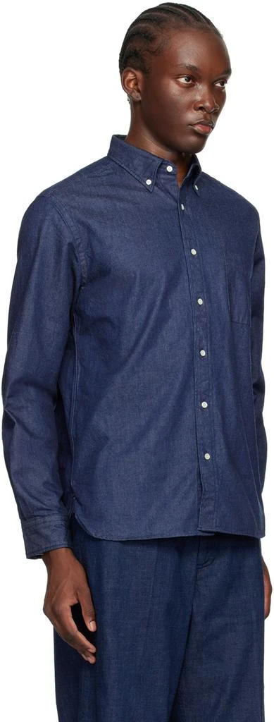BEAMS PLUS Indigo Button-Down Denim Shirt 2