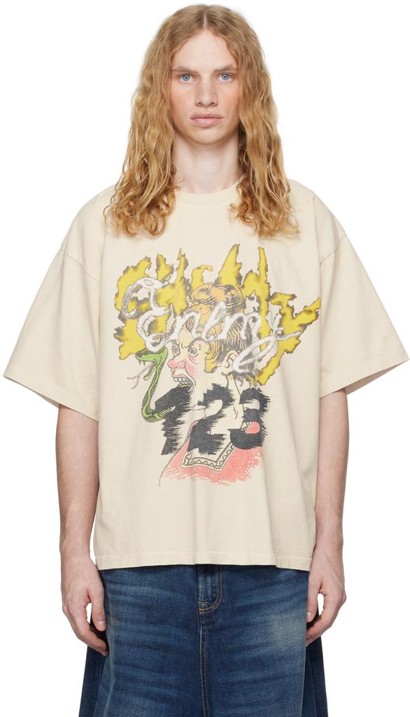 【Rivington Roi Rebis】RRR123 Snake Tシャツ Rivington Roi Rebis Off-White Snake CVA T-shirt - T-Shirts