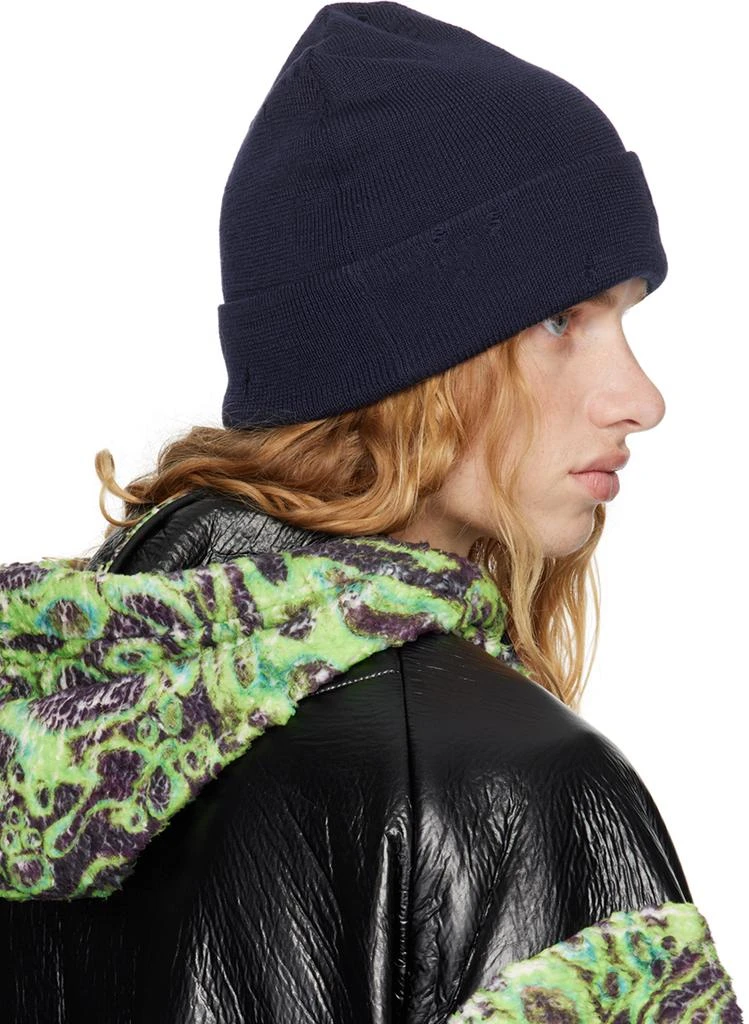 Acne Studios Navy Wool-Blend Beanie 3
